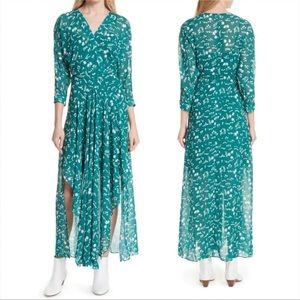 Maje green maxi dress Maje size 2 / US size M